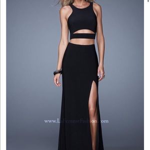 La Femme 21106 black formal gown